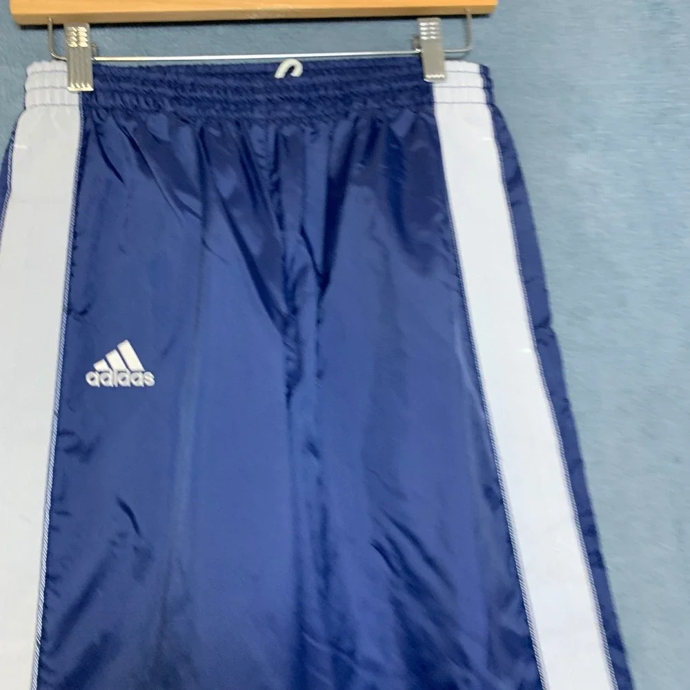 Adidas Jogger Pants Mens 28x29 Navy Blue Logo Drawstring Waist Performance Sport